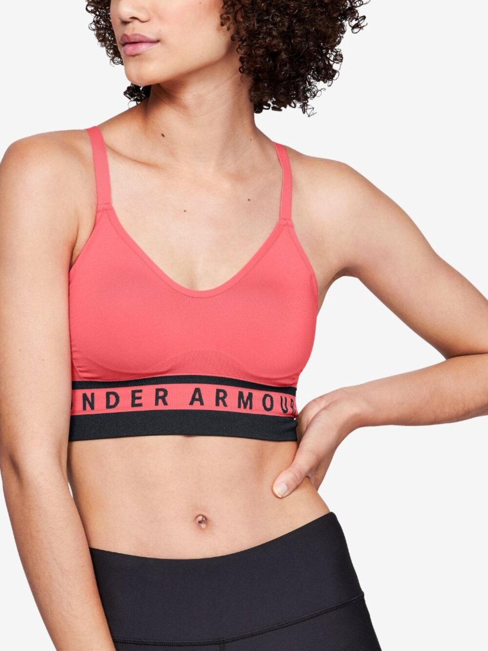 Under Armour Womens Activewear Seamless Strappy Back Low Impact Sports Bra